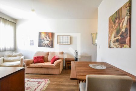 Sala de apartamento à venda com 1 quarto, 45m² em Campo Belo, São Paulo