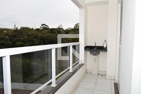Varanda da Sala de apartamento para alugar com 2 quartos, 59m² em Recanto Quarto Centenário, Jundiaí
