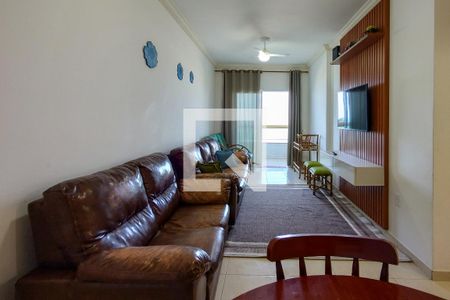 Sala de apartamento para alugar com 2 quartos, 70m² em Caiçara, Praia Grande