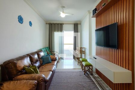 Sala de apartamento para alugar com 2 quartos, 70m² em Caiçara, Praia Grande