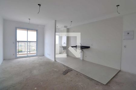 Sala de apartamento à venda com 2 quartos, 55m² em Jardim, Santo André