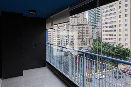 Varanda de kitnet/studio para alugar com 1 quarto, 45m² em Bela Vista, São Paulo
