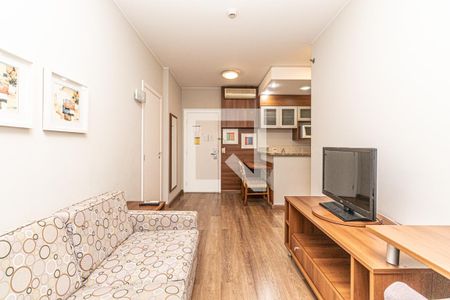 Sala de apartamento para alugar com 1 quarto, 40m² em Santa Paula, São Caetano do Sul