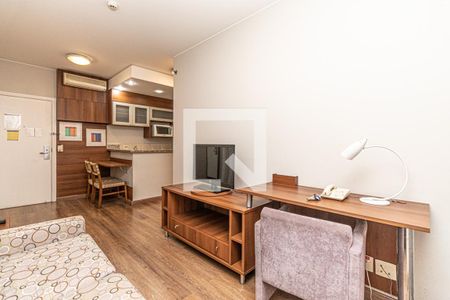 Sala de apartamento para alugar com 1 quarto, 40m² em Santa Paula, São Caetano do Sul