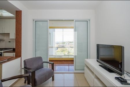 Varanda  de kitnet/studio para alugar com 1 quarto, 50m² em Vale do Sereno, Nova Lima