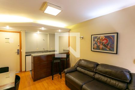 Sala de apartamento para alugar com 1 quarto, 42m² em Funcionários, Belo Horizonte