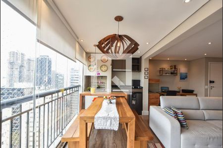 Varanda Gourmet  de apartamento para alugar com 3 quartos, 95m² em Vila Gertrudes, São Paulo