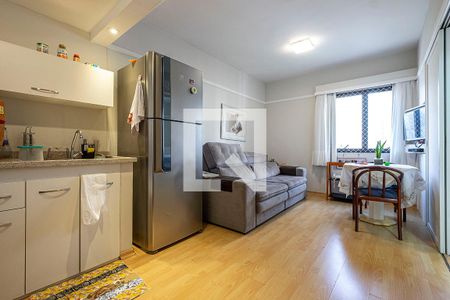 Sala/Cozinha de apartamento para alugar com 1 quarto, 32m² em Jardim Paulista, São Paulo