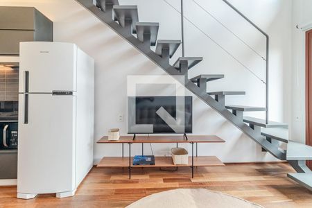 Sala de apartamento para alugar com 1 quarto, 43m² em Jardim das Bandeiras, São Paulo