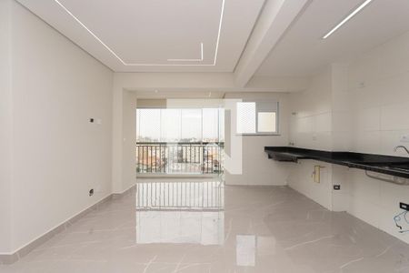 Sala e Cozinha de apartamento para alugar com 2 quartos, 61m² em Jardim Bom Clima, Guarulhos