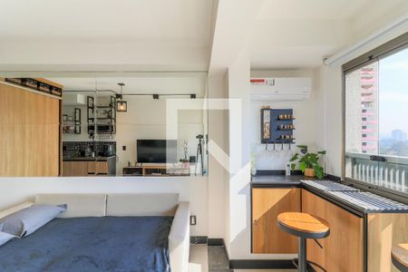 Studio à venda com 30m², 1 quarto e sem vagaVaranda