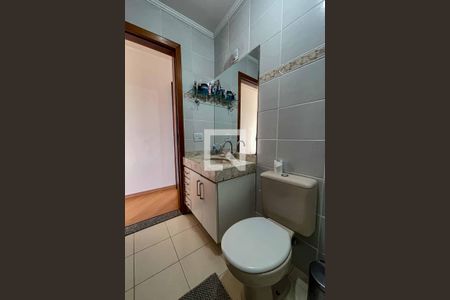 Banheiro da Suíte de casa de condomínio à venda com 3 quartos, 102m² em Vila Guaca, São Paulo