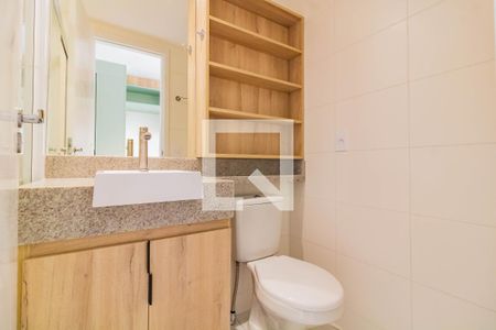 Banheiro de kitnet/studio para alugar com 1 quarto, 35m² em Vila Clementino, São Paulo