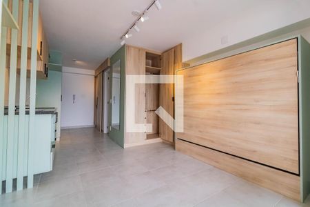 Sala - quarto de kitnet/studio para alugar com 1 quarto, 35m² em Vila Clementino, São Paulo