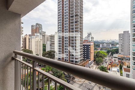 Varanda de kitnet/studio para alugar com 1 quarto, 21m² em Moema, São Paulo