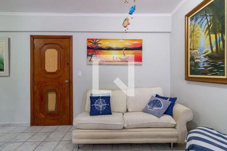 Detalhe da sala de apartamento para alugar com 2 quartos, 80m² em Nova Mirim, Praia Grande