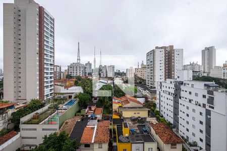 Sala - Vista de apartamento à venda com 1 quarto, 52m² em Sumaré, São Paulo