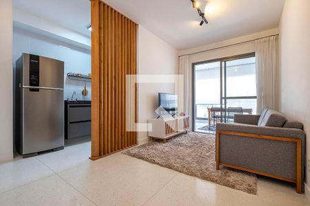 Sala de apartamento para alugar com 1 quarto, 50m² em Pinheiros, São Paulo