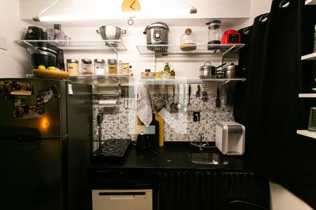 Cozinha de kitnet/studio para alugar com 1 quarto, 29m² em Brás, São Paulo