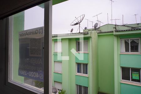 Sala - Vista de apartamento para alugar com 1 quarto, 42m² em Jardim Carvalho, Porto Alegre