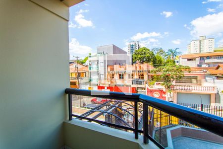 Varanda da sala de apartamento para alugar com 3 quartos, 87m² em Vila Valparaíso, Santo André