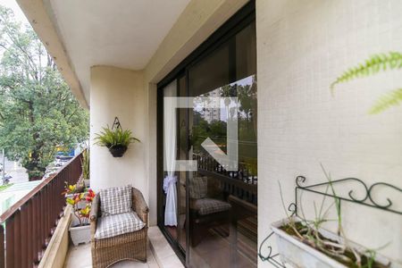 Varanda da Sala de apartamento para alugar com 4 quartos, 123m² em Jardim Ampliação, São Paulo