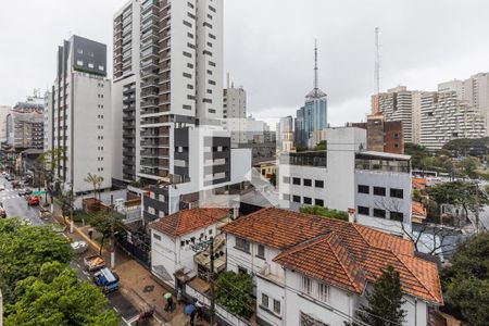 Varanda da Sala - Vista de apartamento para alugar com 3 quartos, 130m² em Paraíso, São Paulo