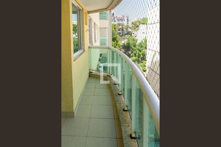 Varanda da sala de apartamento à venda com 3 quartos, 79m² em Pechincha, Rio de Janeiro