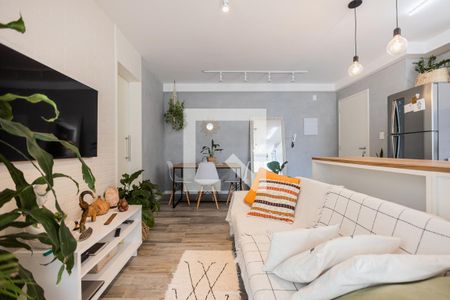 Sala de apartamento à venda com 1 quarto, 45m² em Jardim Paulistano, São Paulo