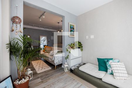 Varanda da Sala de apartamento à venda com 1 quarto, 45m² em Jardim Paulistano, São Paulo