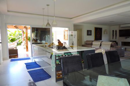 Sala de casa de condomínio para alugar com 3 quartos, 360m² em Rio Tavares, Florianópolis