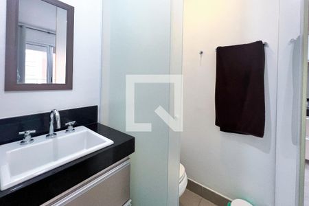 Banheiro de kitnet/studio à venda com 1 quarto, 28m² em Vila Olímpia, São Paulo