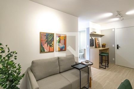 Sala e Cozinha de apartamento para alugar com 1 quarto, 33m² em Vila Mariana, São Paulo