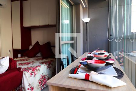 Varanda de kitnet/studio para alugar com 1 quarto, 25m² em Consolação, São Paulo