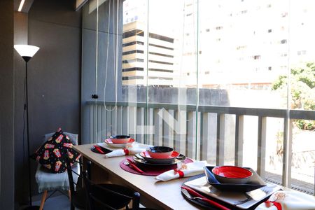 Varanda de kitnet/studio para alugar com 1 quarto, 25m² em Consolação, São Paulo