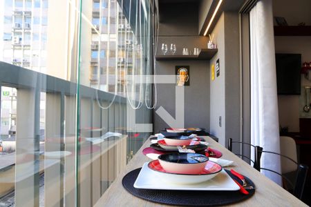 Varanda de kitnet/studio para alugar com 1 quarto, 25m² em Consolação, São Paulo