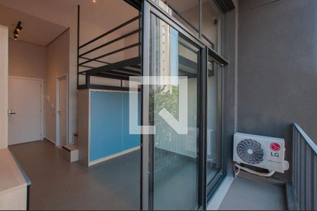 Studio para alugar com 27m², 1 quarto e sem vagaVaranda