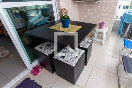 Detalhe da varanda de apartamento para alugar com 2 quartos, 72m² em Boqueirão, Praia Grande