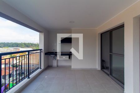 Varanda da Sala de apartamento à venda com 3 quartos, 91m² em Jardim Independência, São Paulo