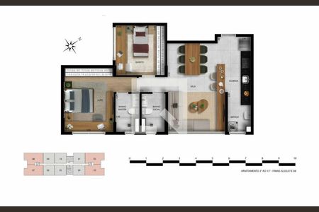 Apartamento à venda com 73m², 2 quartos e 2 vagas