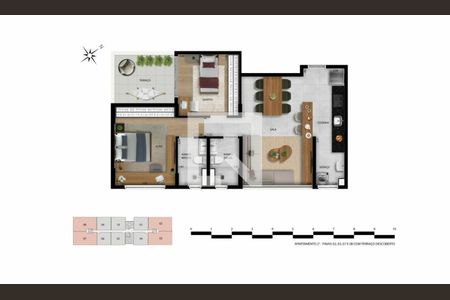 Apartamento à venda com 73m², 2 quartos e 2 vagas