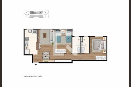 Apartamento à venda com 65m², 3 quartos e 2 vagas