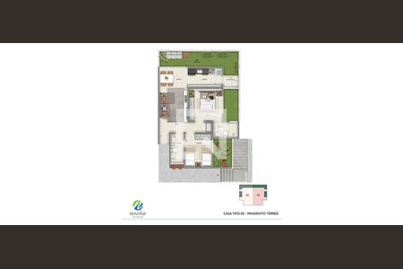 Casa de condomínio à venda com 116m², 3 quartos e 2 vagas