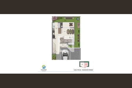 Casa de condomínio à venda com 80m², 2 quartos e 2 vagas