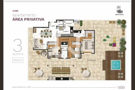 Apartamento à venda com 83m², 3 quartos e 2 vagas