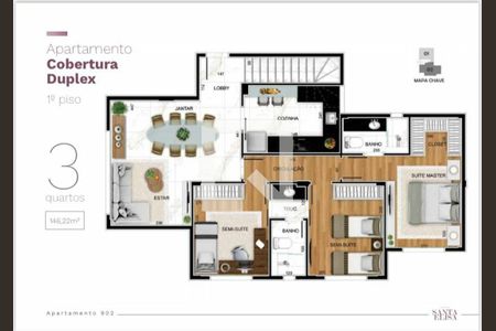Apartamento à venda com 83m², 3 quartos e 2 vagas