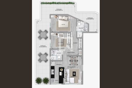Apartamento à venda com 125m², 3 quartos e 2 vagas
