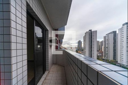Varanda da Sala e Quarto1 de apartamento para alugar com 3 quartos, 70m² em Vila Dora, Santo André