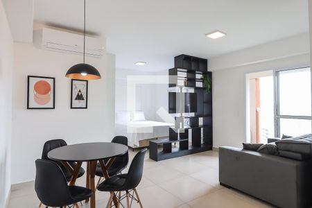 Sala de apartamento para alugar com 1 quarto, 45m² em Jardim Sumare, Ribeirão Preto