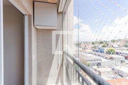 Varanda da Sala/Cozinha de apartamento para alugar com 2 quartos, 51m² em Vila Metalúrgica, Santo André
